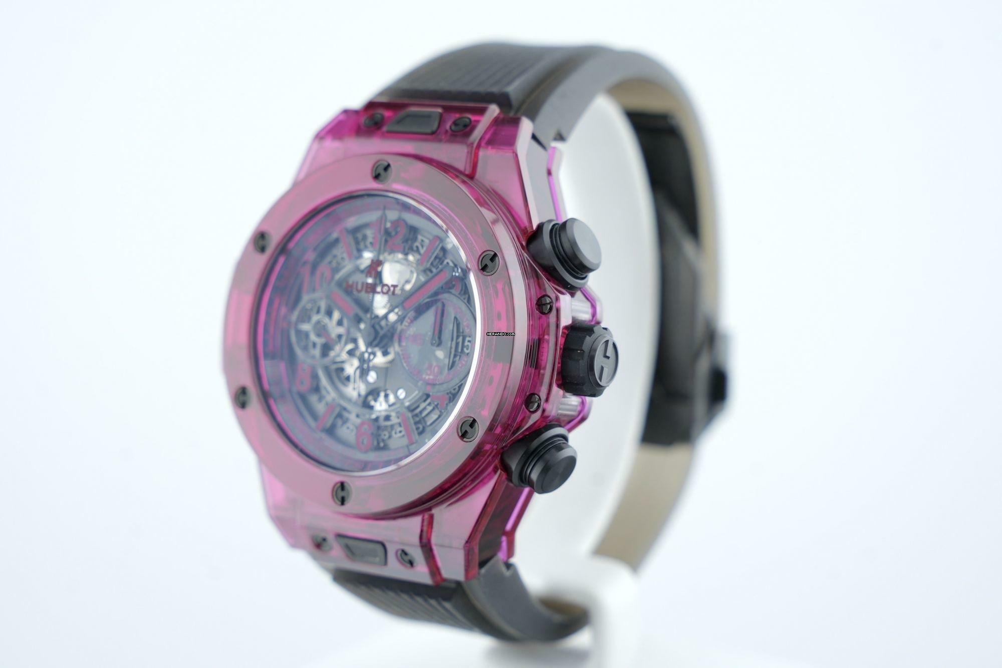 Thumbnail von Hublot Big Bang Unico 45mm Red Sapphire - With Box And Papers - With Additional Hublot Velcro Strap - 24 Months Warranty 411.JR.4901.RT