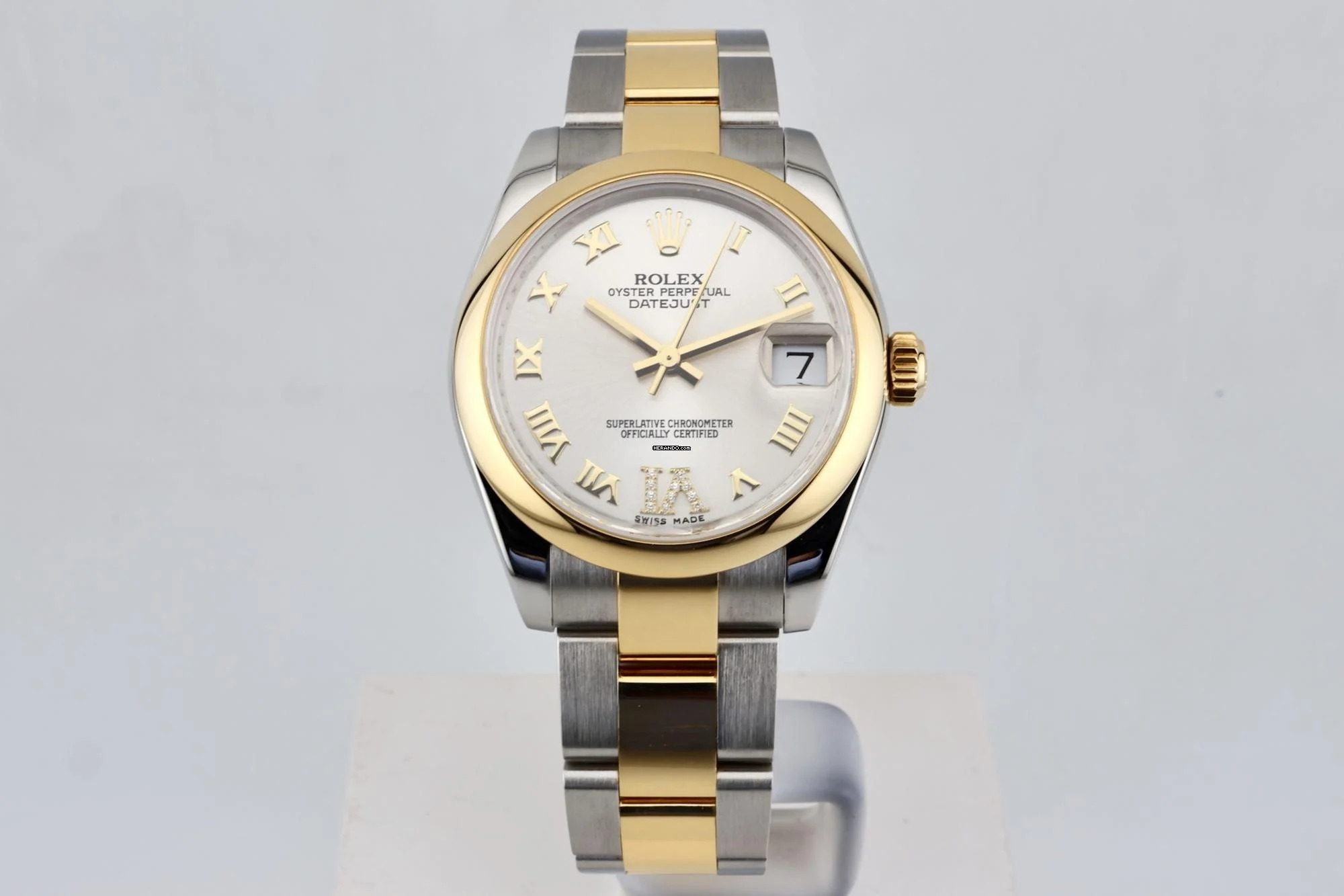  Rolex Datejust 31 31mm Steel And Yellow Gold - Diamond Dial - 178243 