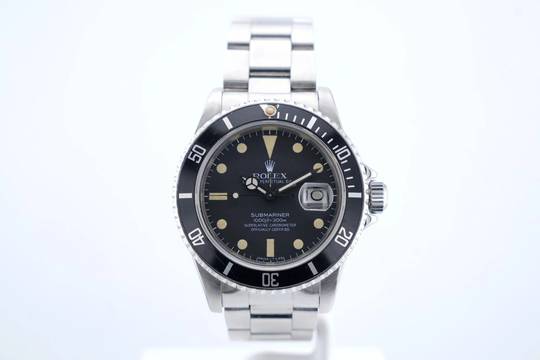  Rolex Submariner Date Pallettoni Matte Dial With Patina - 24 Months Warranty - 16800 1981 