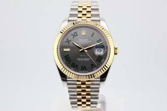 Thumbnail von Rolex Datejust 41 Steel And Gold Wimbledon - With Box And Papers - 126333 2022