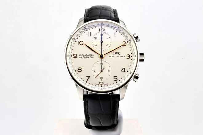  IWC Portugieser Chronograph 40MM Chronograph Like New Box+Papers IW371404 2014 