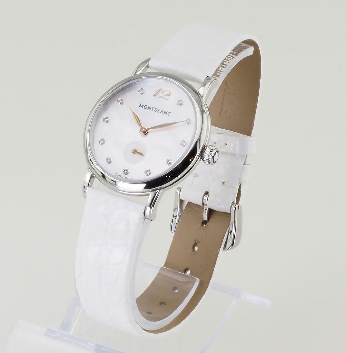  Montblanc Star Classique Damen Uhr Automatik Star Steel Diamanten MB110304 / 7286 