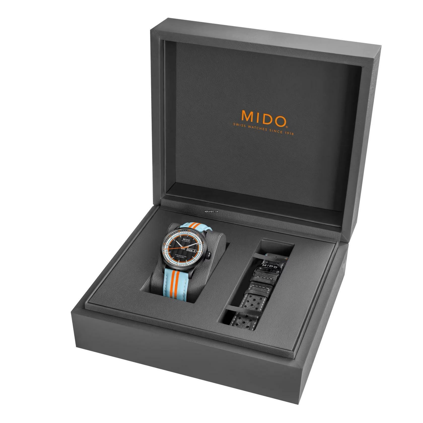 Thumbnail von Mido Multifort Chronometer 1 Racer GULF SPECIAL EDITION (1 ZUSÄTZLICHES BAND)
