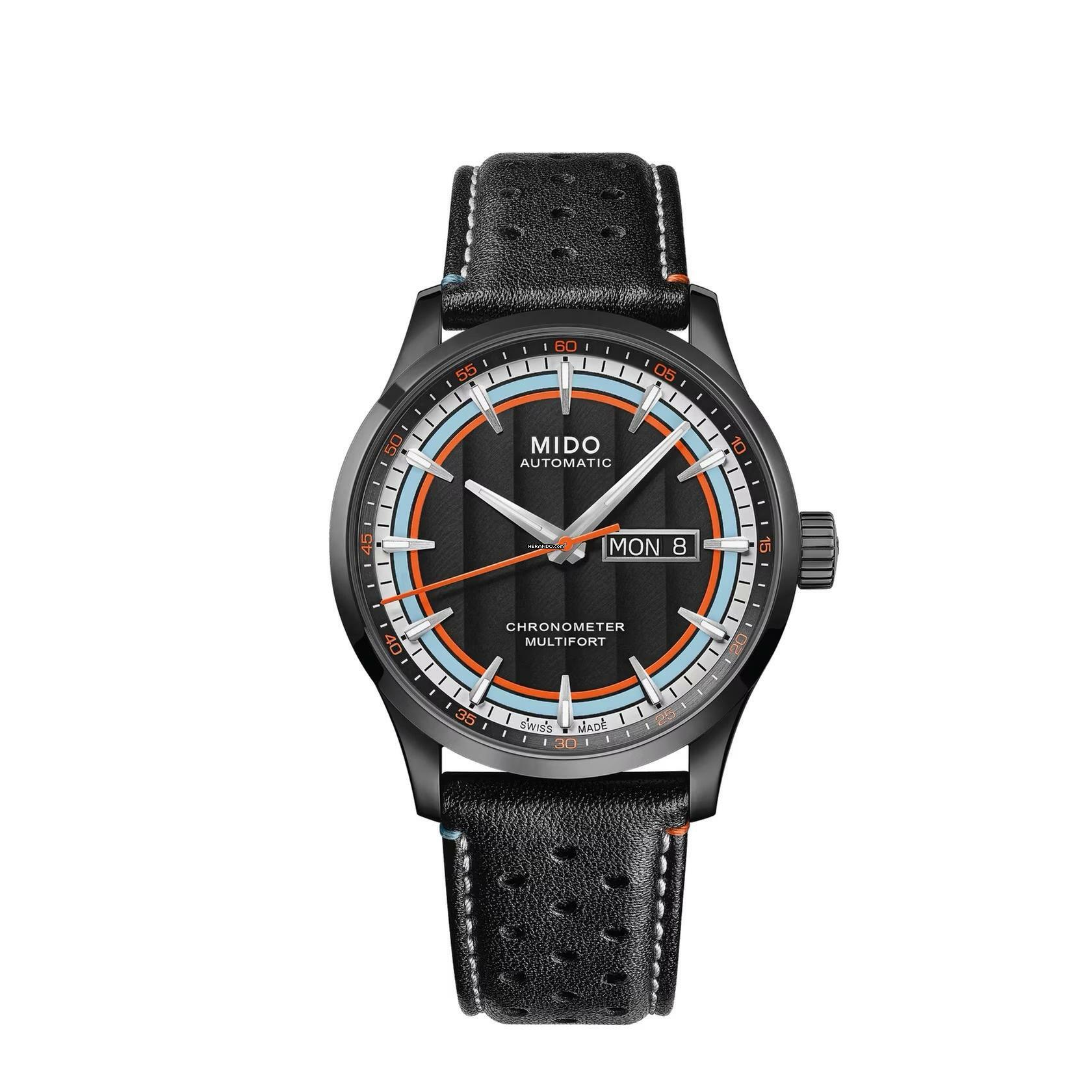 Thumbnail von Mido Multifort Chronometer 1 Racer GULF SPECIAL EDITION (1 ZUSÄTZLICHES BAND)