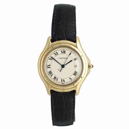  Cartier Cougar 18K. Yellow Gold 887920 Full Set 