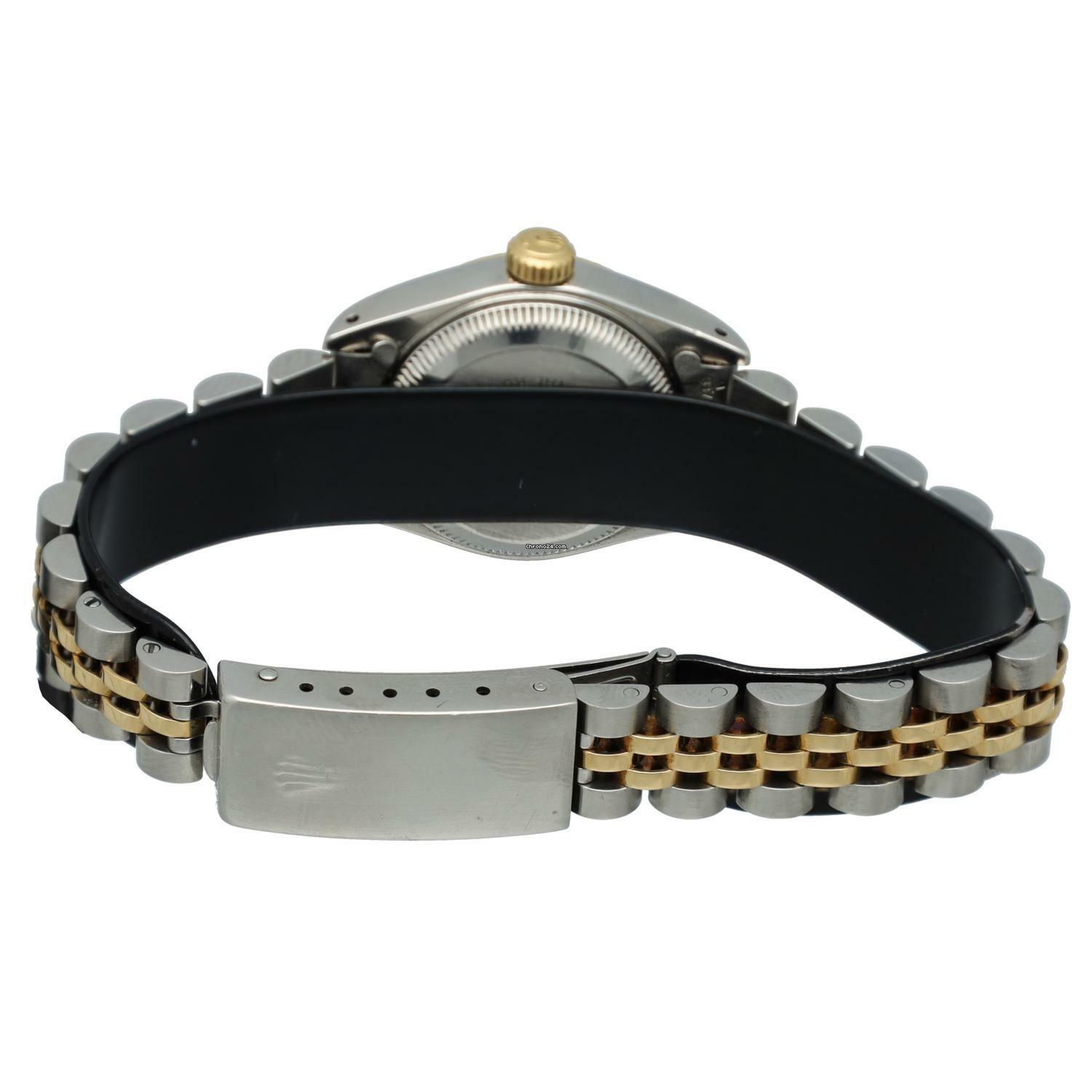 Thumbnail von Rolex Lady-Datejust 26 Ref.69173 Full Set Black Roman Dial