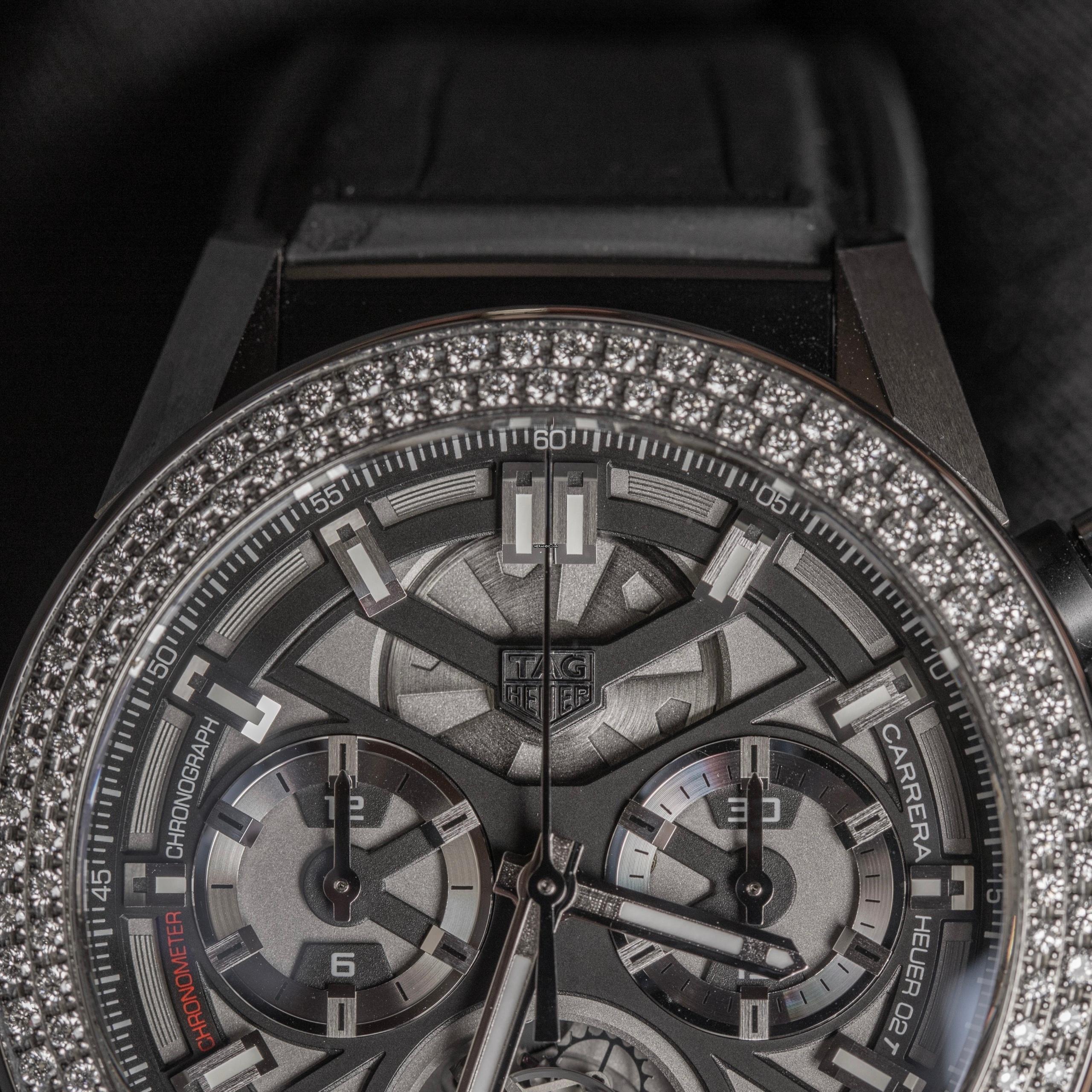 TAG Heuer Carrera Heuer-02T Calibre Heuer 02 T 45mm Automatik Cosc Tourbillon Full Set