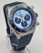 Thumbnail von Breitling Chronomat Super Chronomat B01 44 Ice Blue Platin Lünette Ice Blue PB0134 Fullset Garantie bis 2032