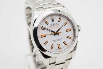 Thumbnail von Rolex Milgauss Zifferblatt weiß mit neuem Service
