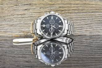 Thumbnail von Omega Seamaster Railmaster Aqua Terra 150M Railmaster Chronograph Black Dial - Full Set 2018