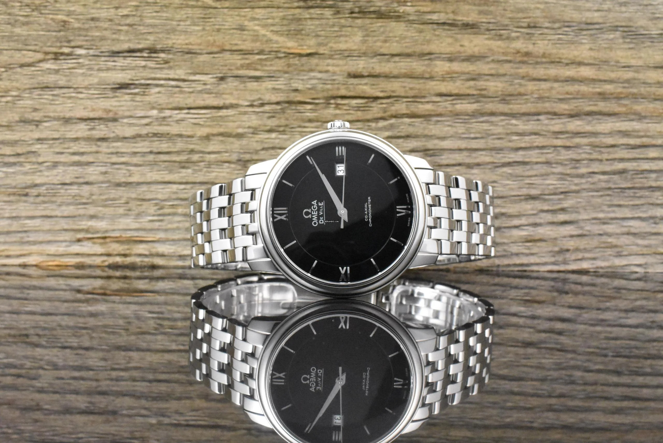  Omega De Ville Prestige Co Axial 40MM Black Dial Automatik - Full Set 2020 