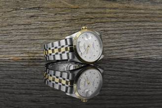 Thumbnail von Tudor Prince Date Day 76213 Silver Linen Diamond Dial Automatik