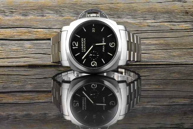  Panerai Luminor Marina 1950 3 Days Automatic unpoliert - Black Dial Full Set 2010 