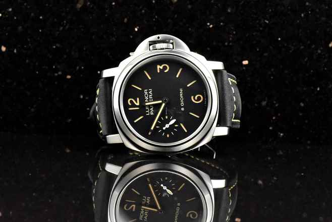  Panerai Luminor Base 8 Days Giorni / 8 Days PAM00915 unpoliert Stahl 44MM - B&P 2020 