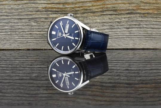  TAG Heuer Carrera Calibre 5 Day-Date Calibre 5 Blue 39MM Automatic UNGETRAGEN / UNWORN - 2022 