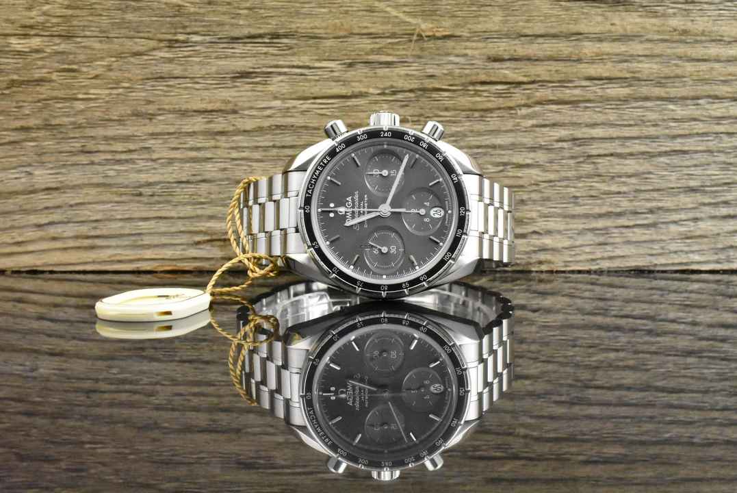  Omega Speedmaster Co-axial Chronograph 38 Gray Dial Full Set 2018 