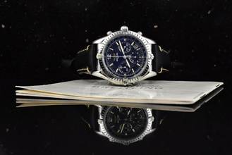 Thumbnail von Breitling Chrono Cockpit A30012 Black Tritium Dial Automatik - Vintage 1996