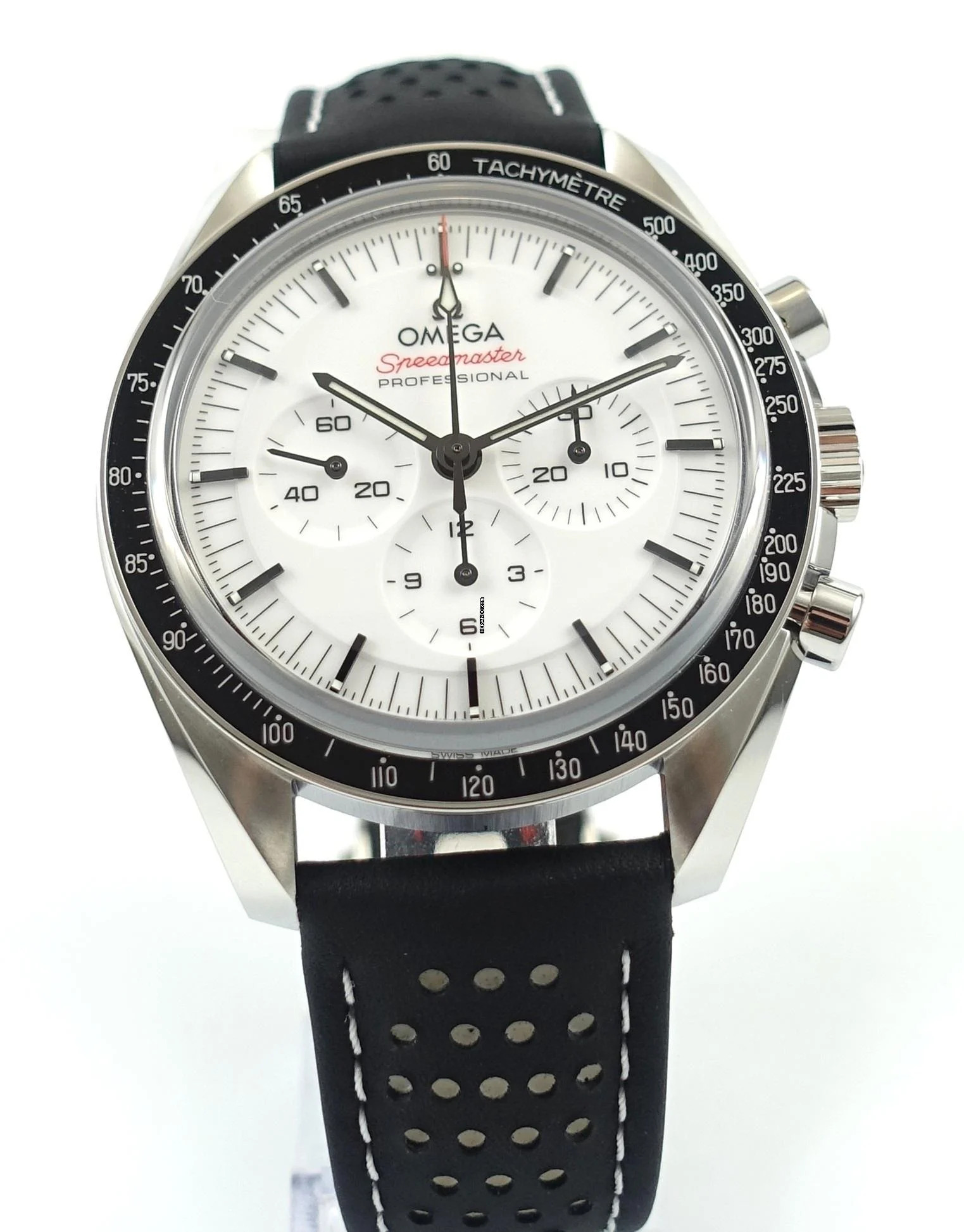  Omega Speedmaster Professional Moonwatch White New Watch with Box and Papers 