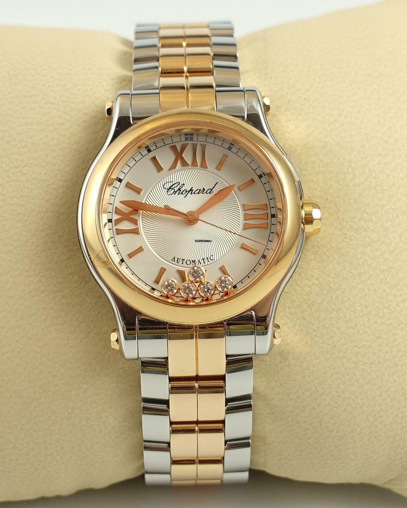 Thumbnail von Chopard Happy Sport Stahl / Rosegold Automatik Full Set