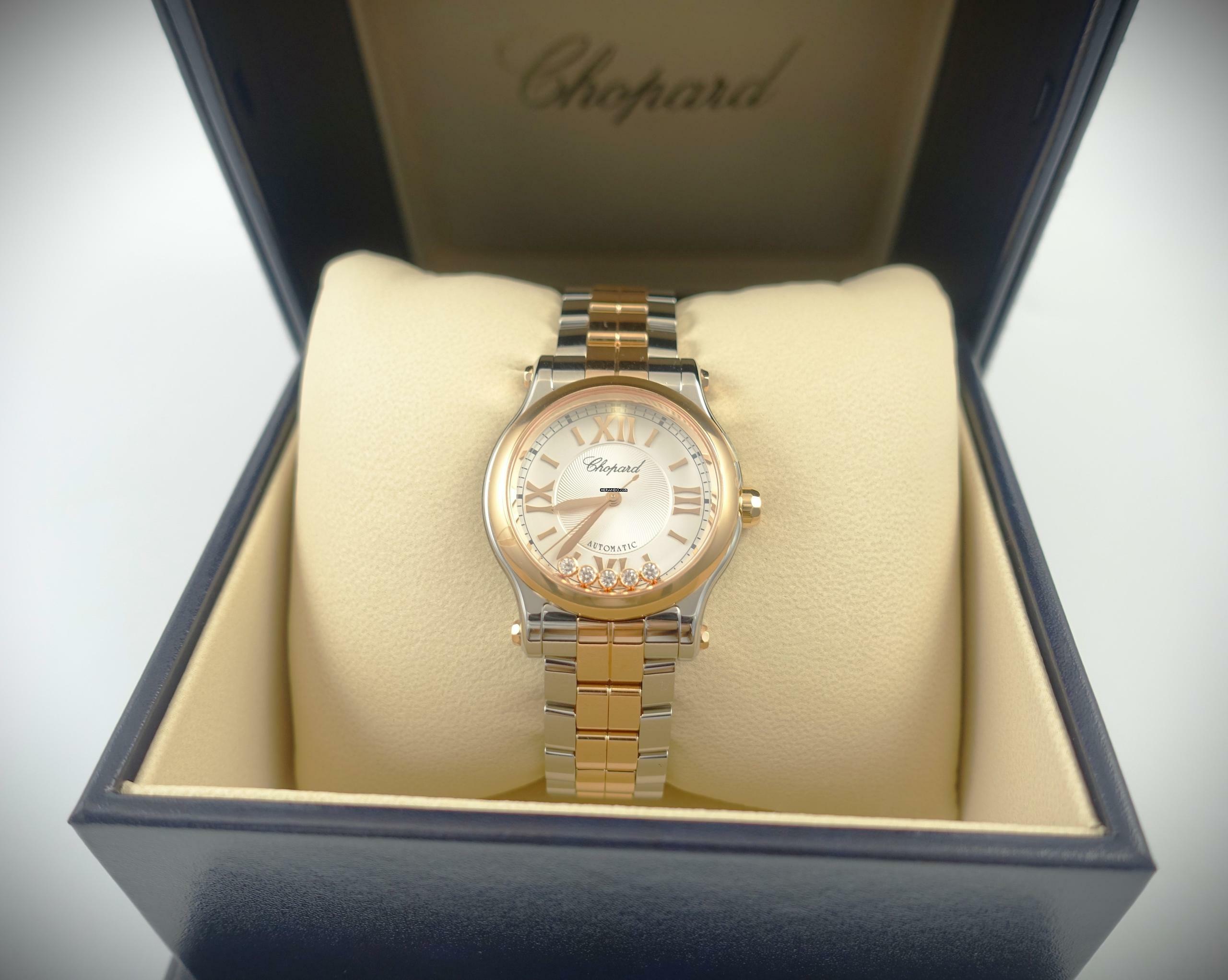 Thumbnail von Chopard Happy Sport Stahl / Rosegold Automatik Full Set