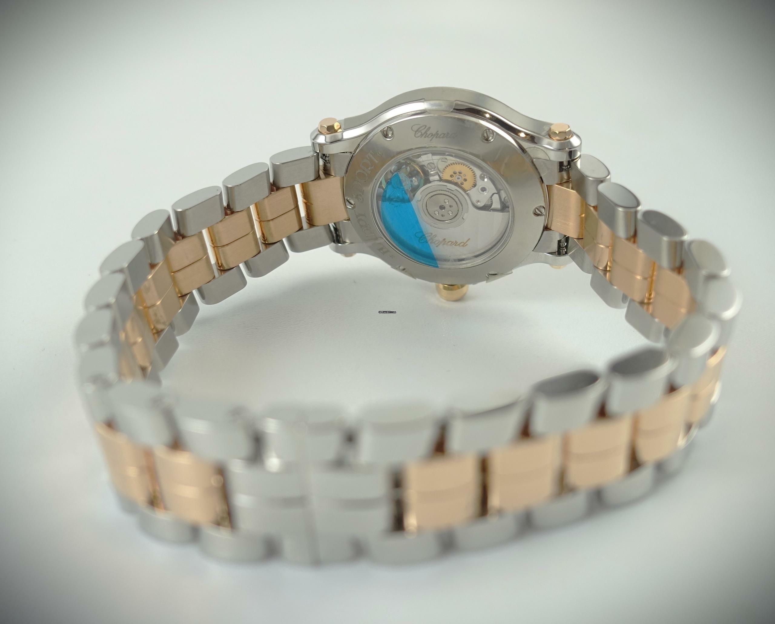 Thumbnail von Chopard Happy Sport Stahl / Rosegold Automatik Full Set