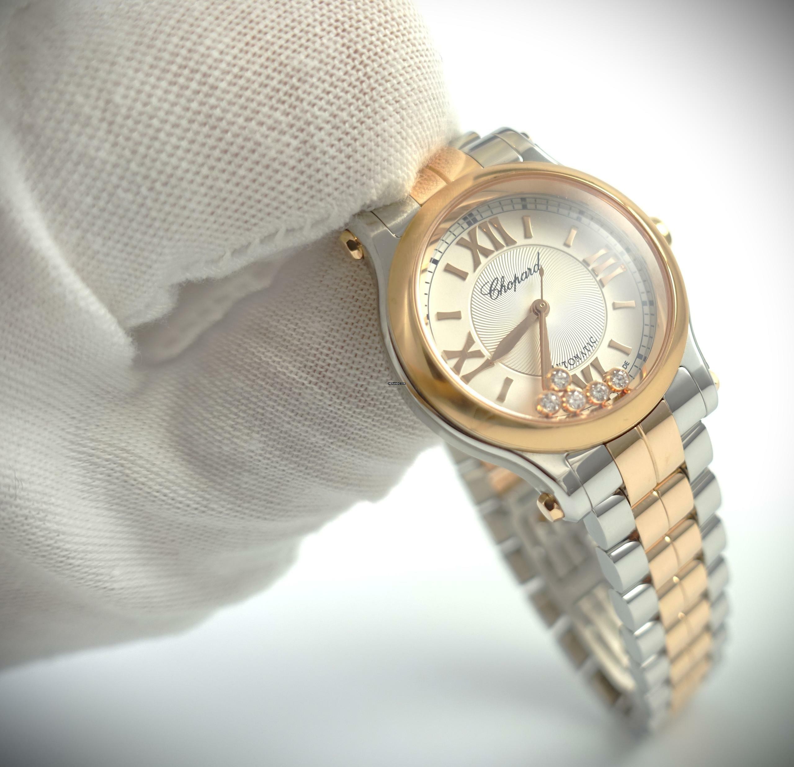 Thumbnail von Chopard Happy Sport Stahl / Rosegold Automatik Full Set