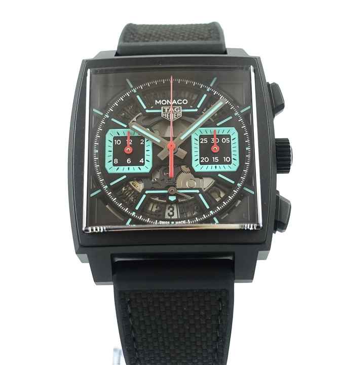  TAG Heuer Monaco Chronograph Titanium Black-DLC Full Set , New watch 