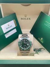 Thumbnail von Rolex Submariner Date HULK GREEN D. DISCONTINUED with Box+Papers like NEW 2019 Lc AT