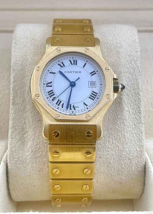  Cartier Santos Octagon Vintage Top Condition in 18Kt. Yellowold 