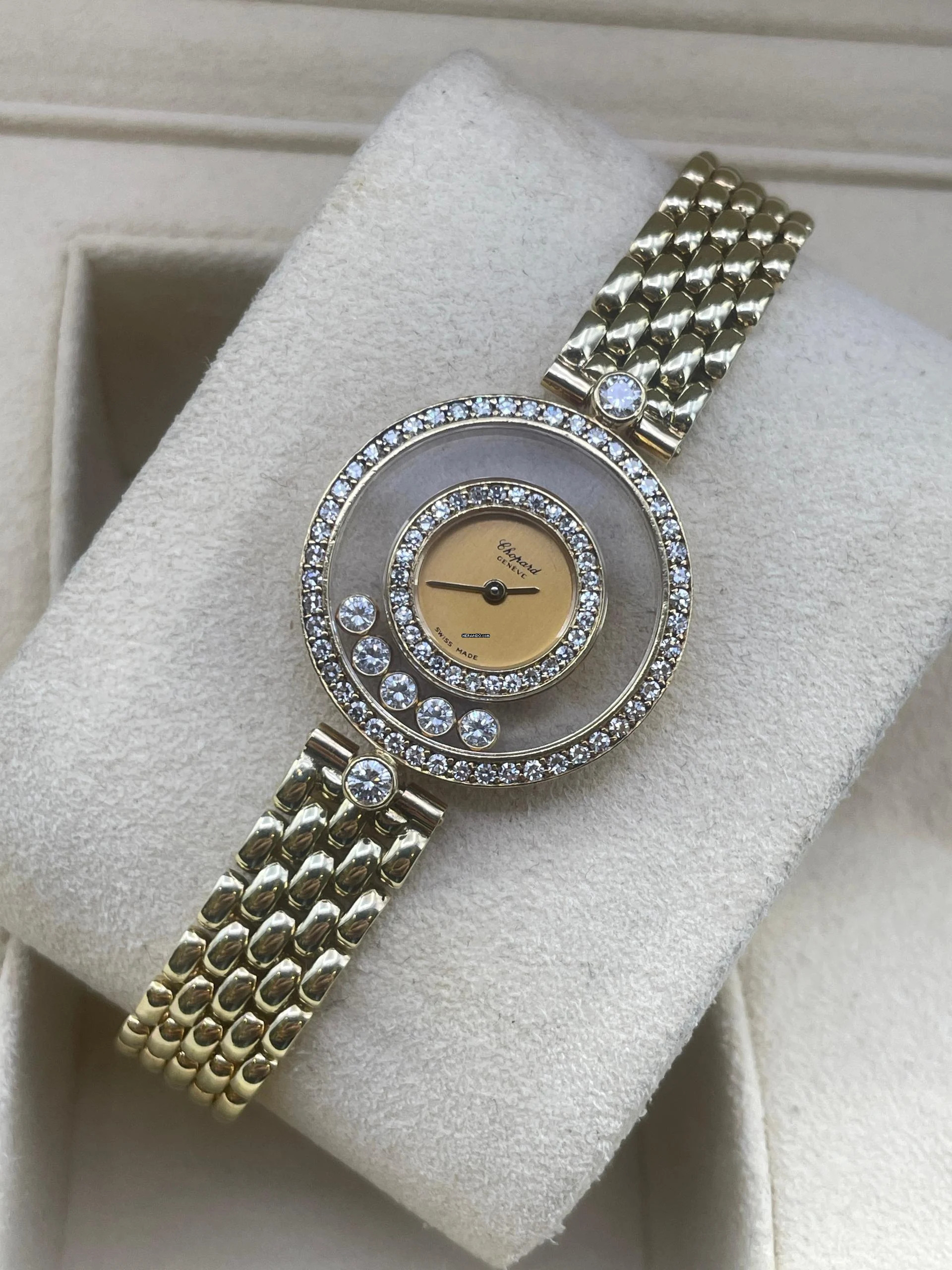  Chopard Happy Diamonds 4097 Yellowgold Top Condition with BOX and SERVICE INVOICE 2025 