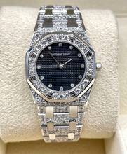 Thumbnail von Audemars Piguet Royal Oak in Whitegold 18Kt. Factory Diamond Dial - in Top Condition After Market Diamonds