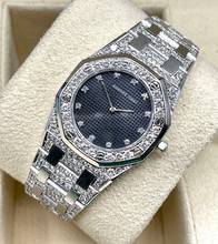 Thumbnail von Audemars Piguet Royal Oak in Whitegold 18Kt. Factory Diamond Dial - in Top Condition After Market Diamonds