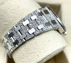 Thumbnail von Audemars Piguet Royal Oak in Whitegold 18Kt. Factory Diamond Dial - in Top Condition After Market Diamonds