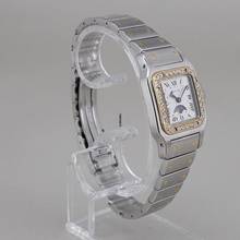 Thumbnail von Cartier Santos Galbée Mondphase Stahl/Gold Brillantlünette ca. 24 x 35 mm