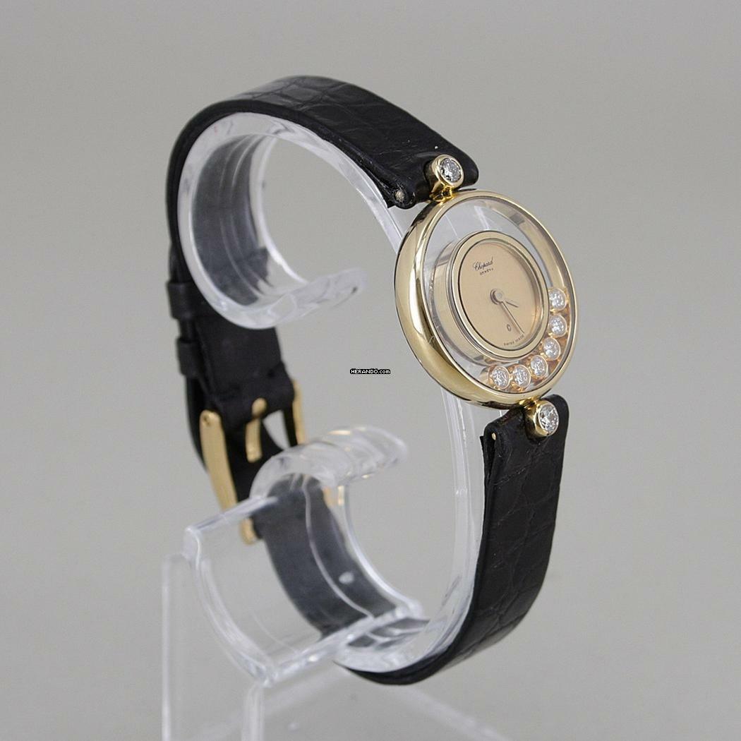 Thumbnail von Chopard Happy Diamonds 18k Gold 6 schwebende Brillanten 2 Brillanten am Bandanstoss