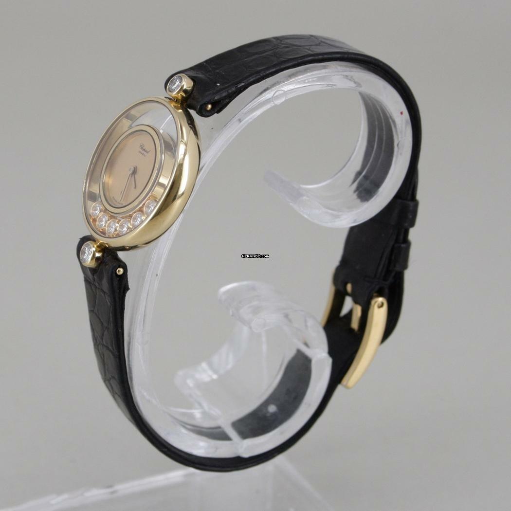 Thumbnail von Chopard Happy Diamonds 18k Gold 6 schwebende Brillanten 2 Brillanten am Bandanstoss