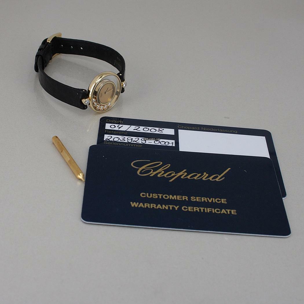 Thumbnail von Chopard Happy Diamonds 18k Gold 6 schwebende Brillanten 2 Brillanten am Bandanstoss