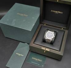 Thumbnail von Audemars Piguet Royal Oak 41mm 15510ST.OO.1320ST.06 Blue Dial Very Good Full Set 2023