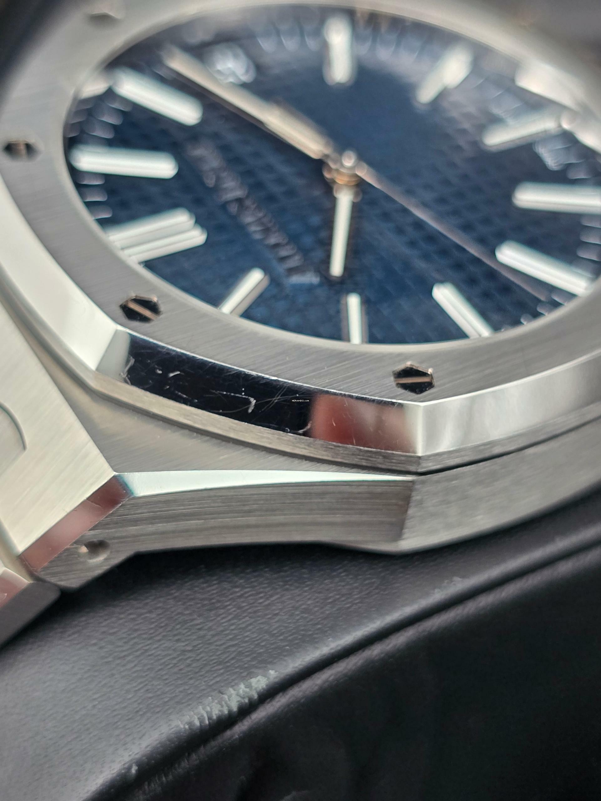 Thumbnail von Audemars Piguet Royal Oak 41mm 15510ST.OO.1320ST.06 Blue Dial Very Good Full Set 2023