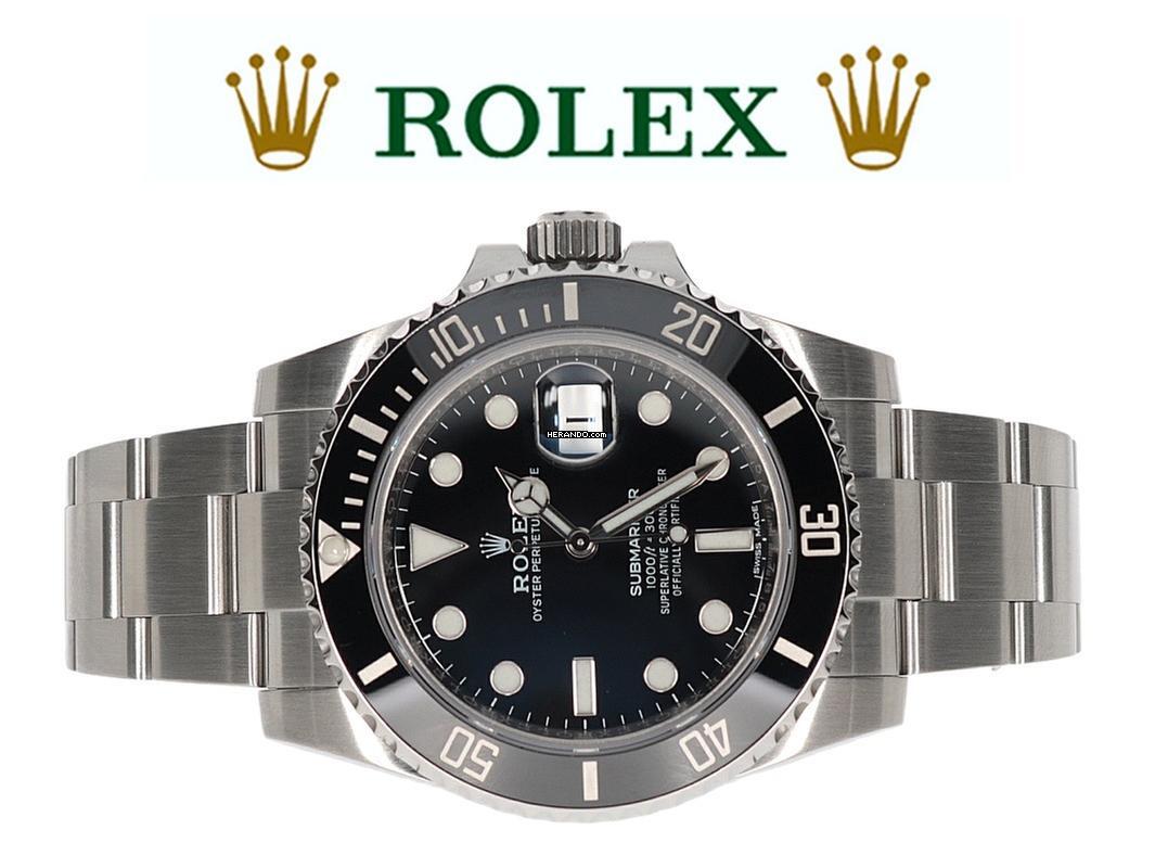  Rolex Submariner Date LC 100 - WIE NEU - 2 Bänder 
