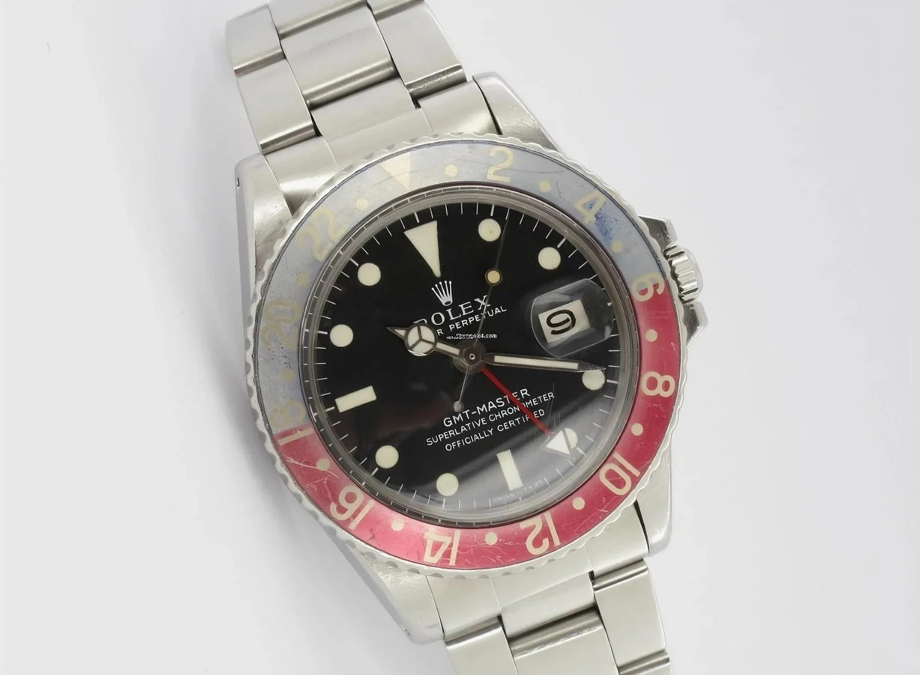 Rolex GMT-Master Long E Unpolished Redback Insert 