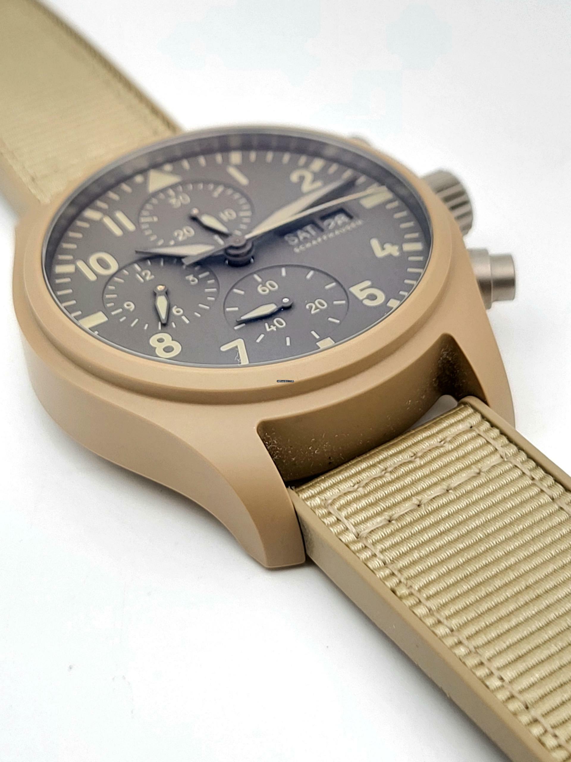 Thumbnail von IWC Fliegeruhr Chronograph Top Gun 41 Top Gun Mojave Desert Watch Chronograph Top Condition Full Set 2024