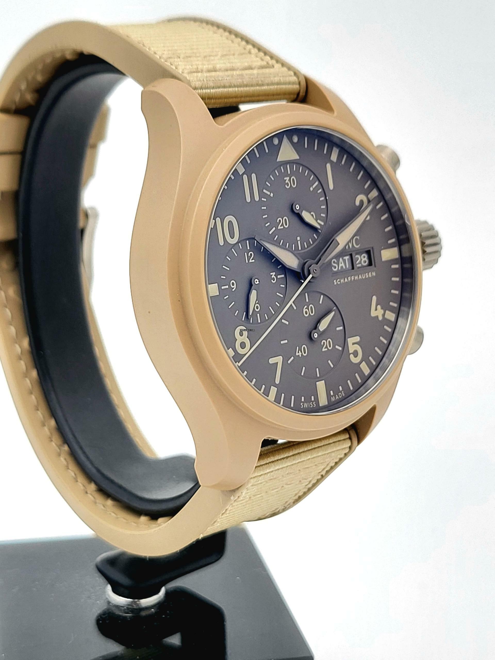 Thumbnail von IWC Fliegeruhr Chronograph Top Gun 41 Top Gun Mojave Desert Watch Chronograph Top Condition Full Set 2024