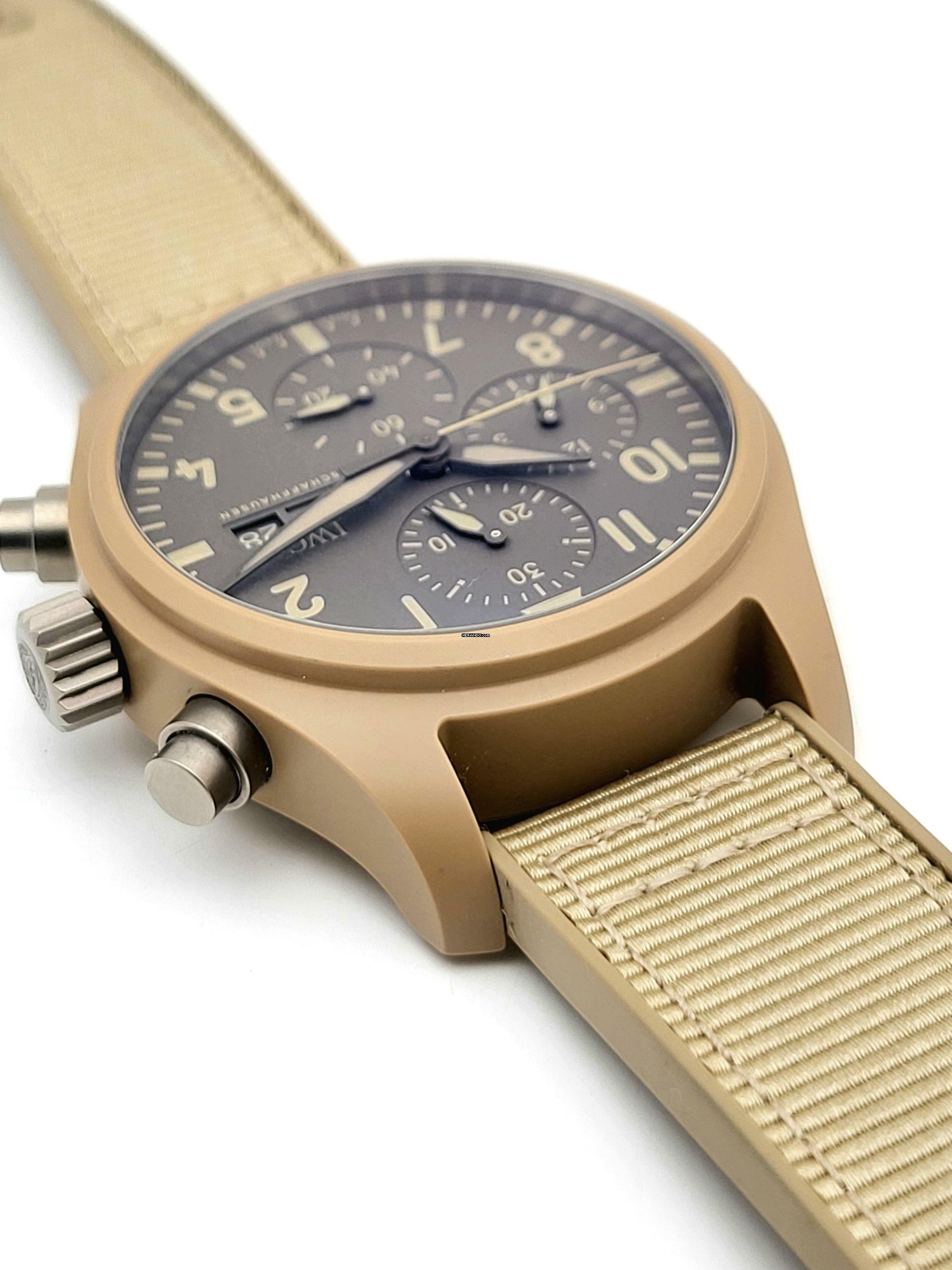 Thumbnail von IWC Fliegeruhr Chronograph Top Gun 41 Top Gun Mojave Desert Watch Chronograph Top Condition Full Set 2024