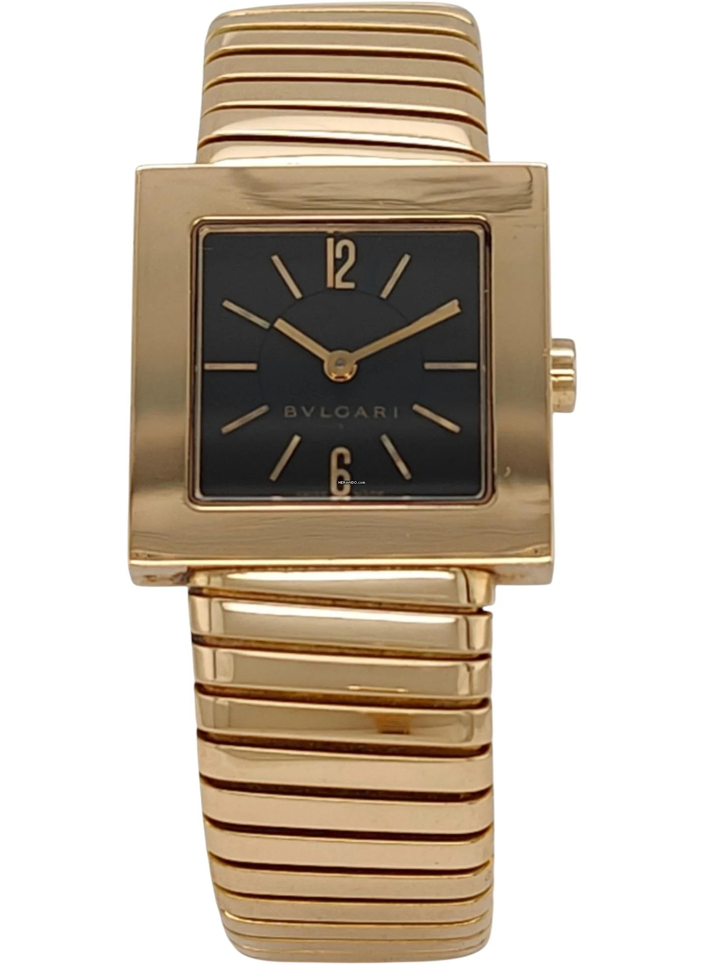  Bulgari Quadrato Tubogas Quadrato SQ222T Top condition - Gold 18kt - ca.82 grm. 