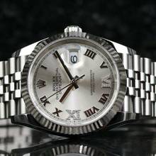 Thumbnail von Rolex Datejust 36 Silver 6&9 Diamond - like New - Fullset - 11/2023