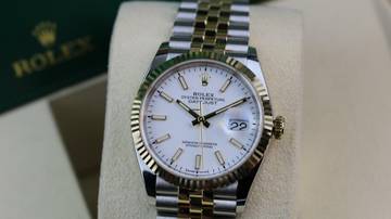 Thumbnail von Rolex Datejust 36 Steel Gold - White Index - like New - Fullset - 01/2021