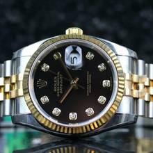 Thumbnail von Rolex Datejust 36 Steel Gold - New Sticker - Fullset - 09/2006