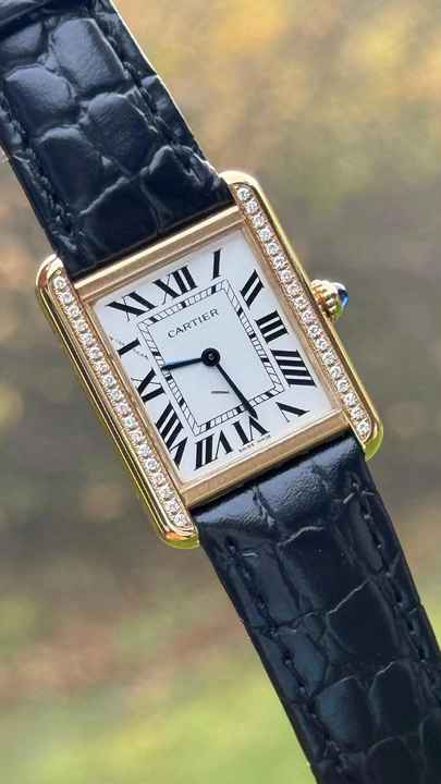  Cartier Tank Solo Diamond Setting 