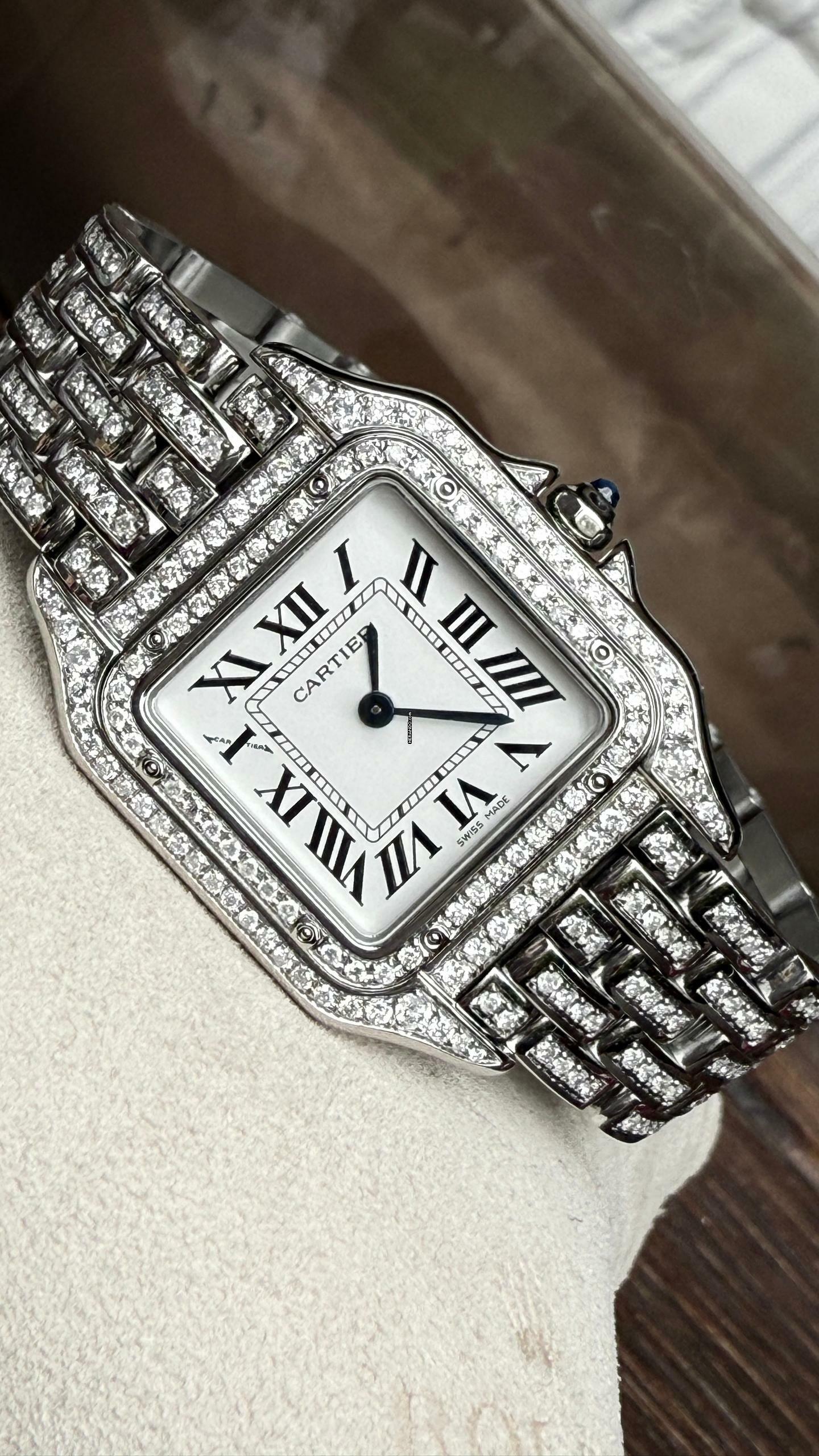  Cartier Panthère Iced Out Diamond Setting - Full Set 2024 